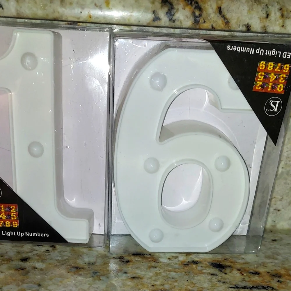 COPY - 2 led light up number 15
