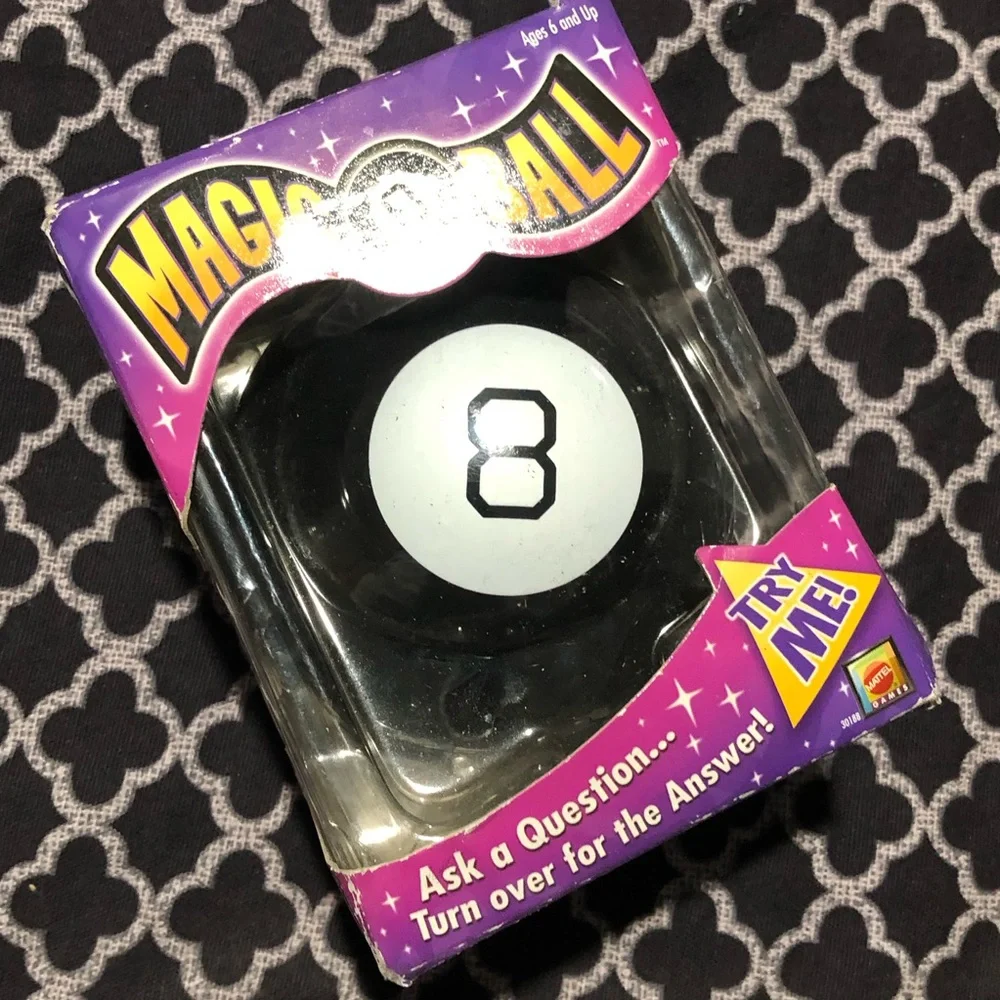 2009 Mattel Magic 8 Ball Novelty Questions & Answers Game NIB New in Box