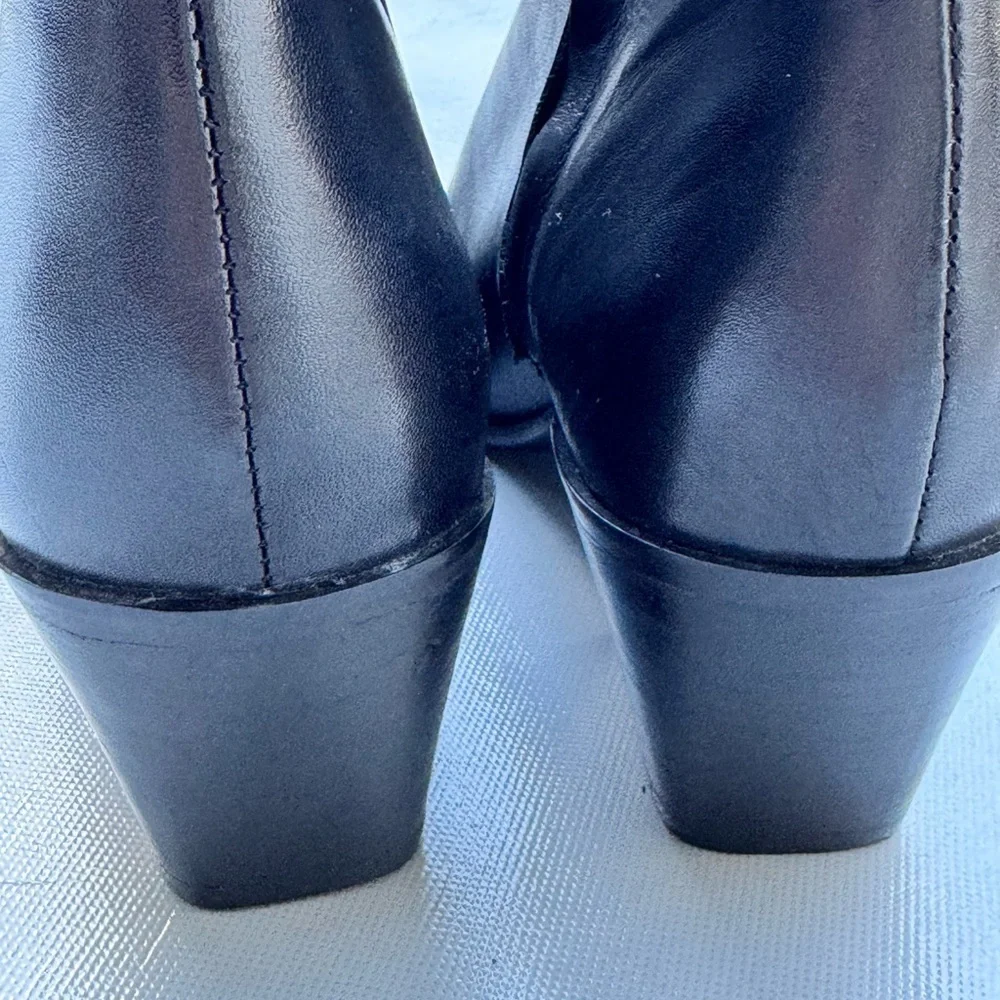 Zara black leather
