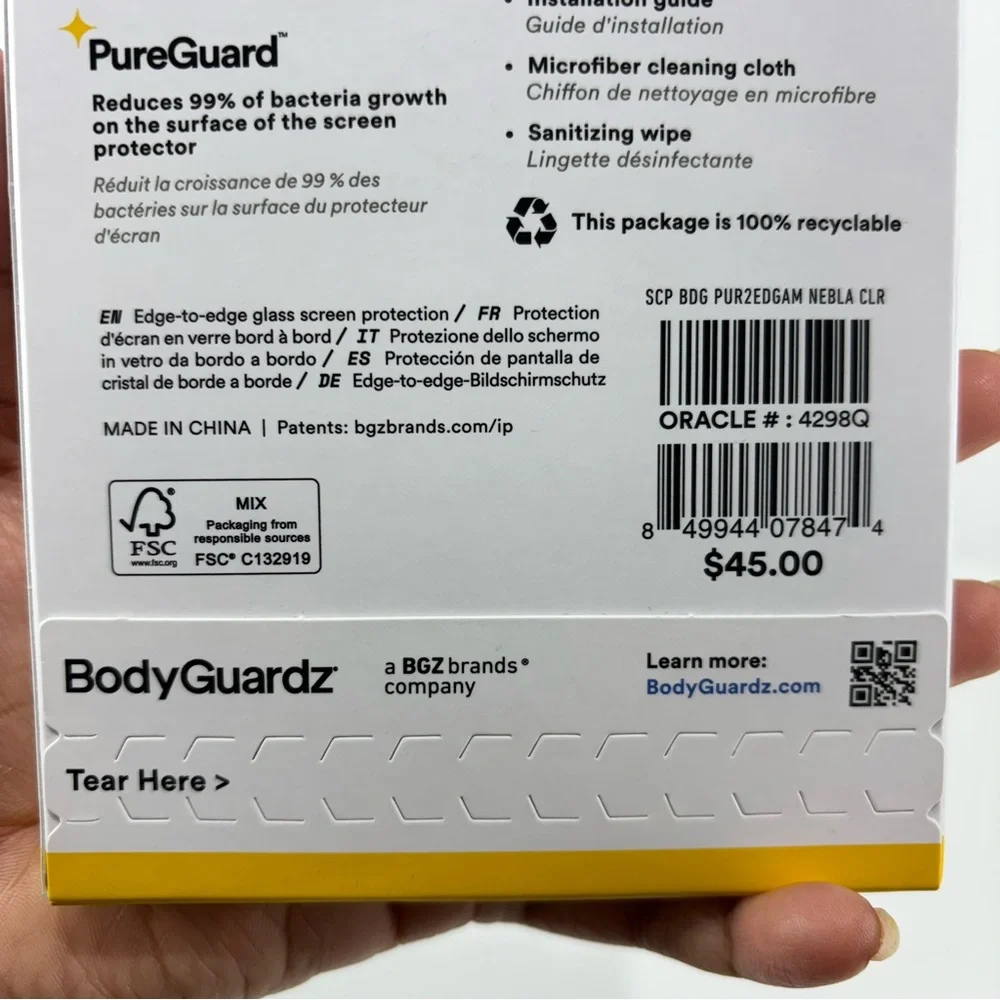 Pure 2 Edge Tempered Glass Screen Protector - Clear