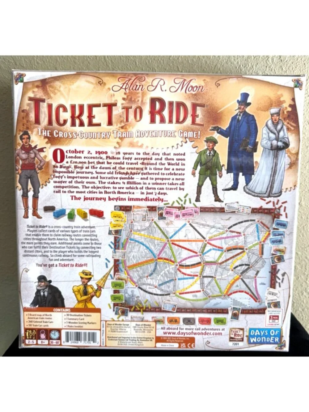 NIB Ticket to Ride game by Alan R. Moon, new in box board game complete