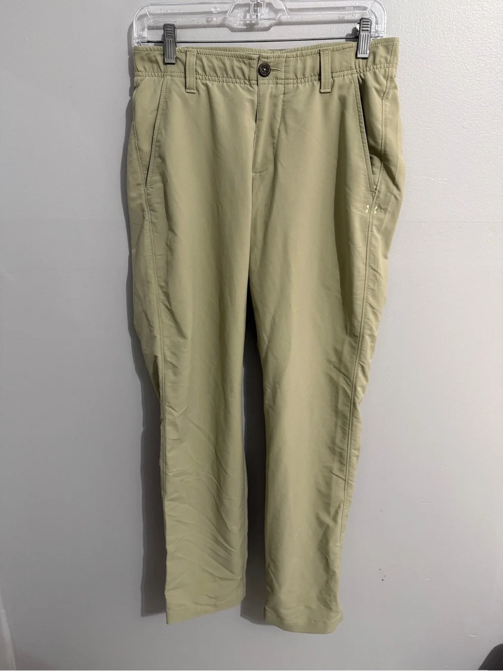 Under Armour Pants Mens 30 Tapered Match Play Golf Tan Performance Comfort