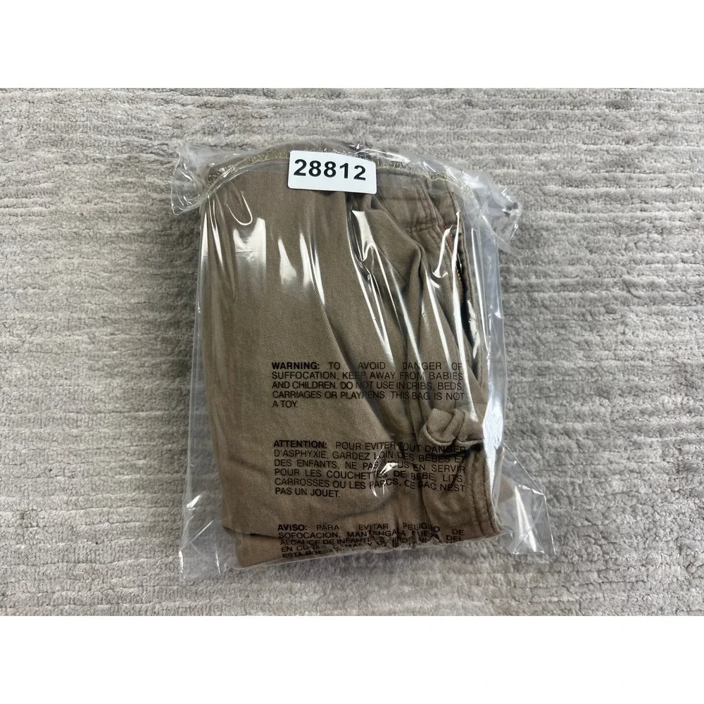 Wrangler Authentics Cargo Pants Men 42x29 Tan Straight Leg Stretch Twill Utility