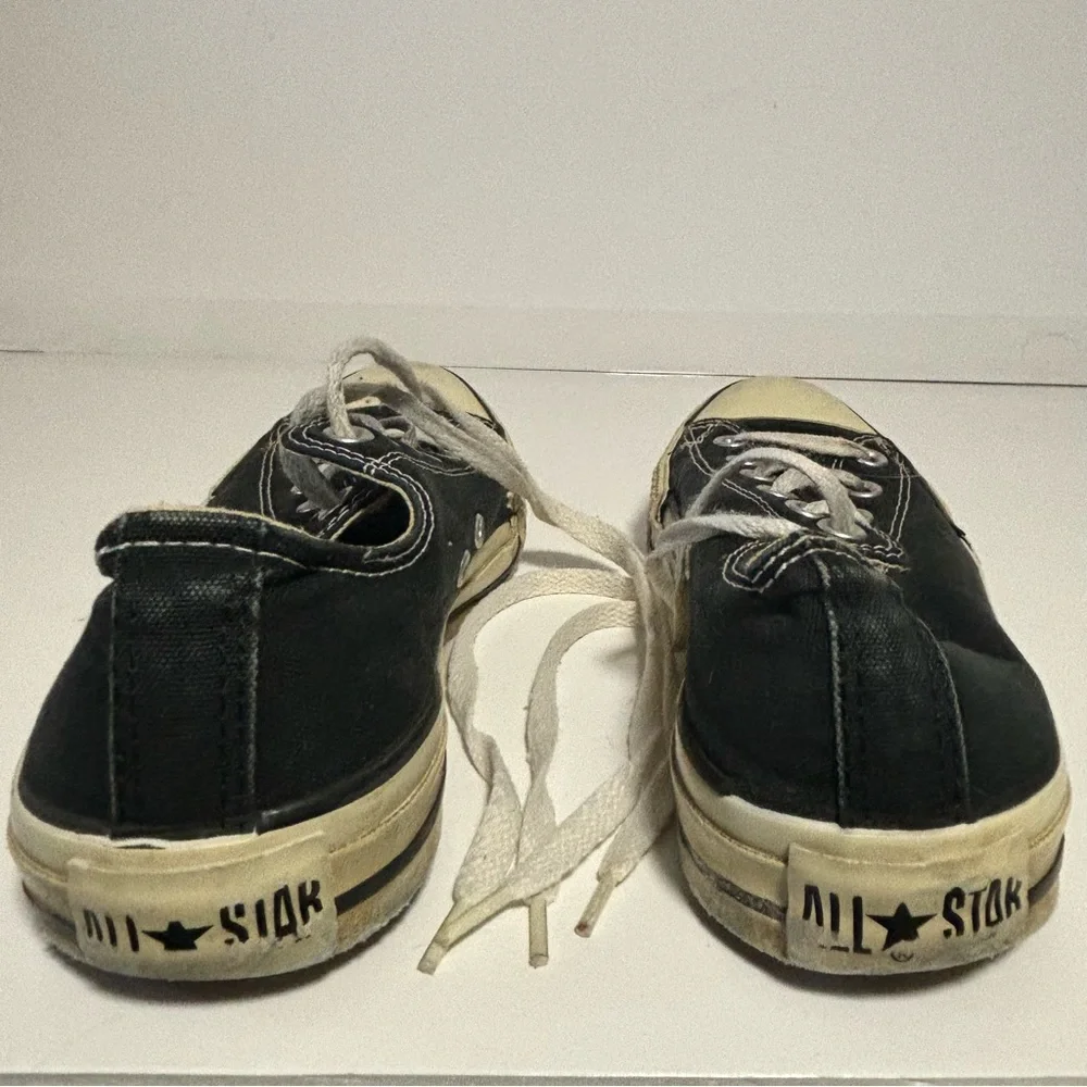 Converse Chuck Taylor All Star Distressed Low Top Black Sneakers Men 6 Women 8