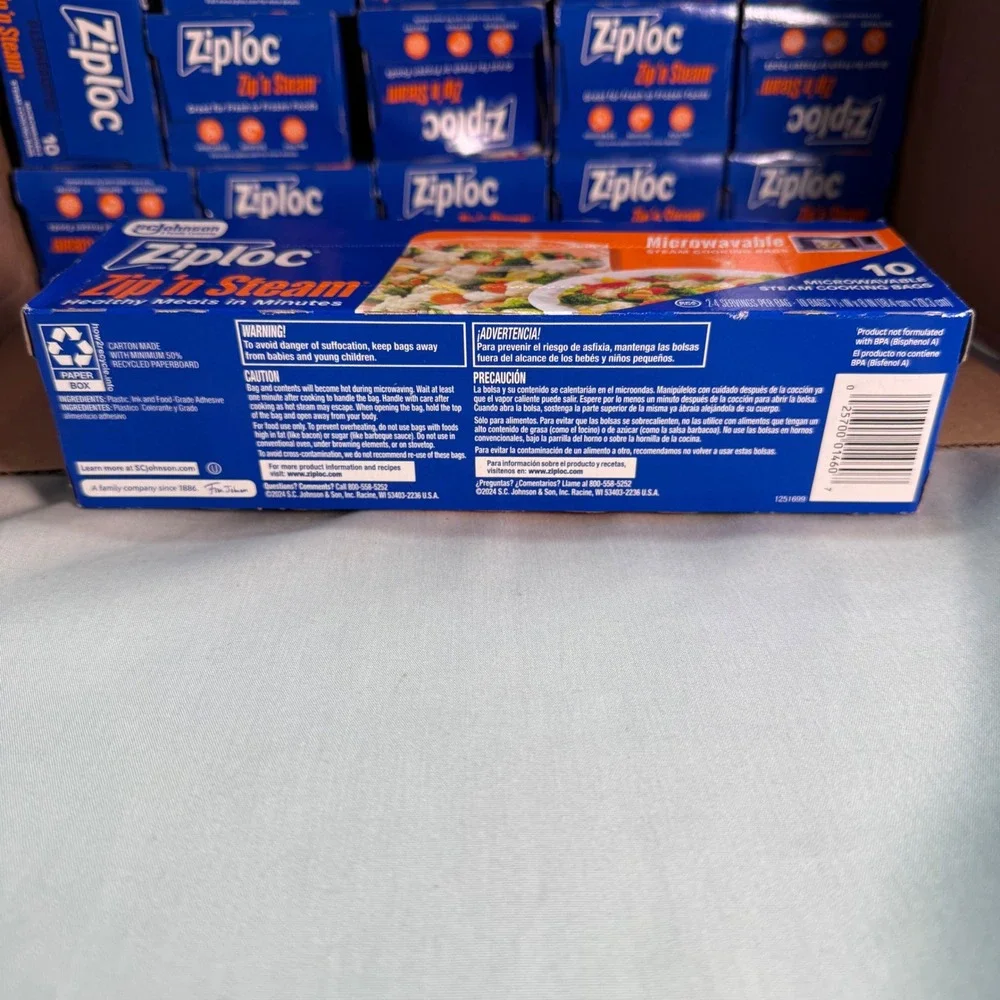Ziploc zip steam
