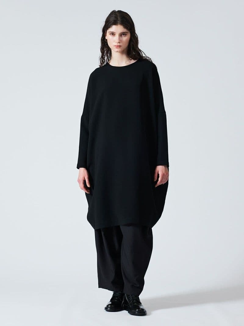 Mizuiro Ind. Gray Cocoon Wide Dress